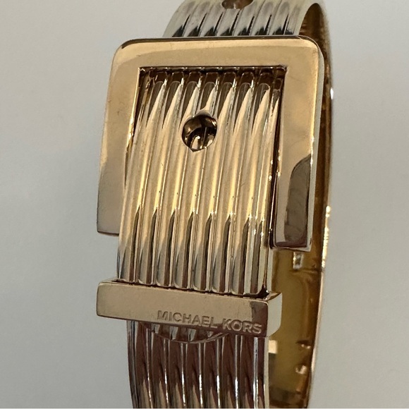Michael Kors | Statement Gold-Tone Buckle Bangle / Bracelet - Picture 4 of 16